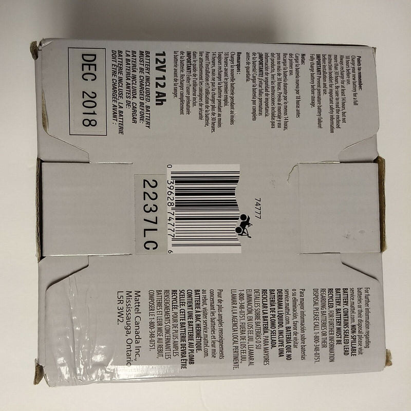 12-Volt Rechargeable Battery Ride-On Vehicles by Fisher-Price Power Wheels