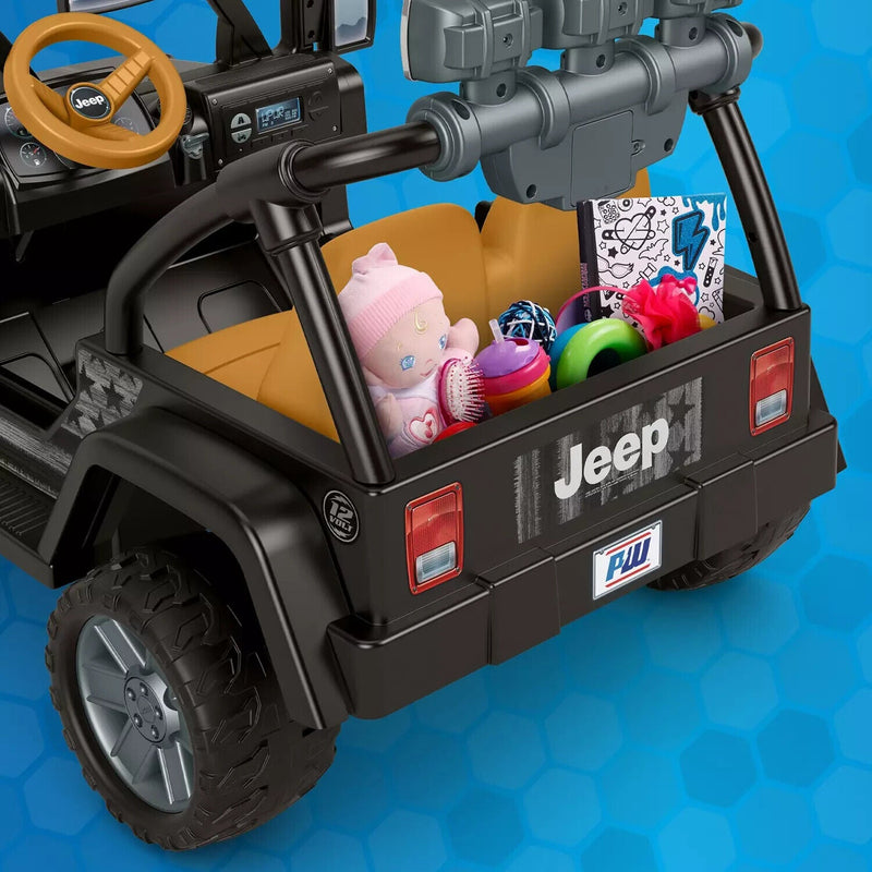 12-Volt Ride-On Jeep Wrangler with 2 Speed Options: Reaching Up to 5 mph