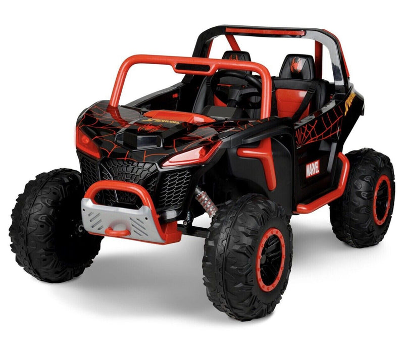 12-Volt Spiderman UTV Ride-On with Real Doors and Two Seats - Brand New!
