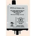 NTE Electronics R67-11A10-120 Series R67 Voltage Monitoring AC and DC Relay, DPDT, 10 Amp, 120 VAC NTE