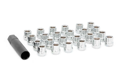 Lug Nut Set 1/2x20 24 Qty Chrome Open End Rough Country