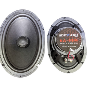 Nemesis Audio NA-69M 6x9" 80W 2-Way Coaxial Speakers 4-Ohm (Pair) Nemesis Audio