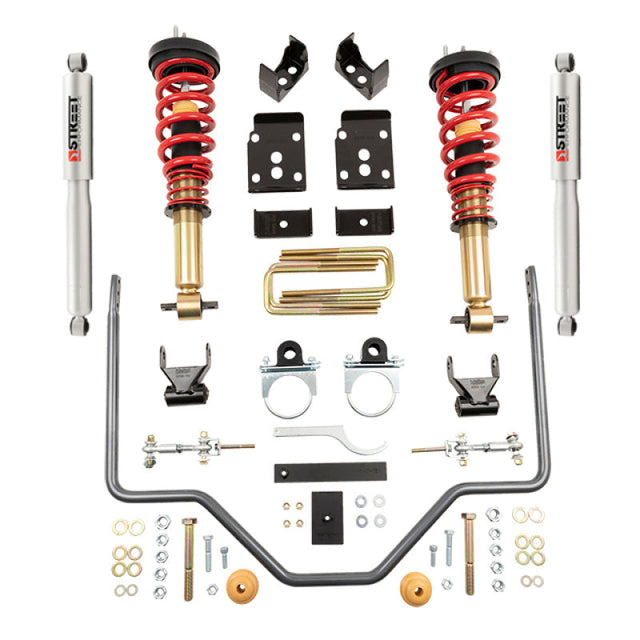 Belltech 2019+ GM Silverado/Sierra 1500 2WD/4WD -2in to -4in Front & -4in Rear Complete Lowering Kit Belltech