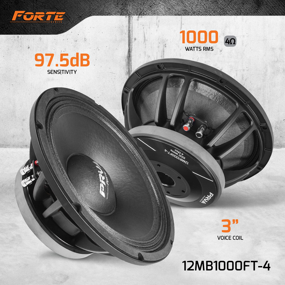 PRV 12MB1000FT-4 Midbass PRV Audio