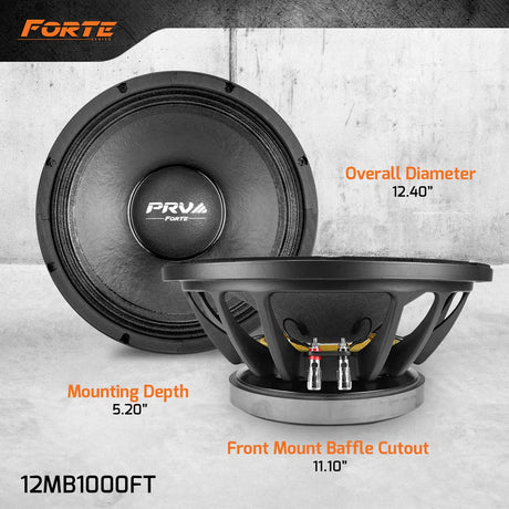 12MB1000FT 12" MIDBASS LOUDSPEAKER PRV