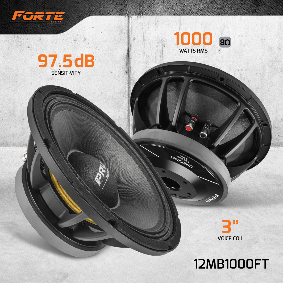 PRV 12MB1000FT Midbass PRV Audio