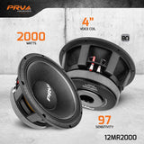 PRV Audio 12MR2000 12 Inch Midrange Loudspeaker 8 Ohm 2000W
