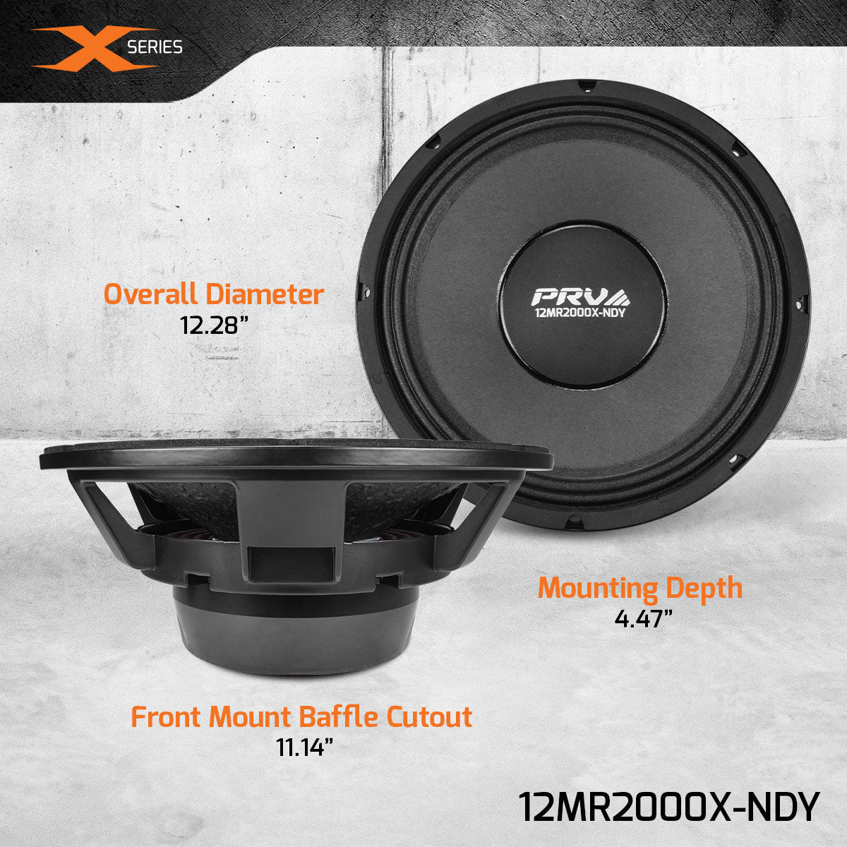PRV 12MR2000X-NDY Midrange PRV Audio