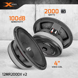 PRV 12MR2000X v2 Midrange PRV Audio