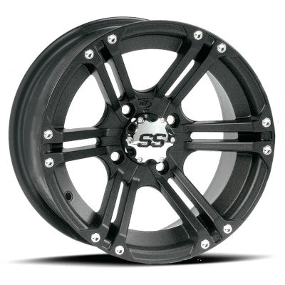 12x7, 4/137, 5+2 ITP SS212 Alloy Black Wheel F/R SS212