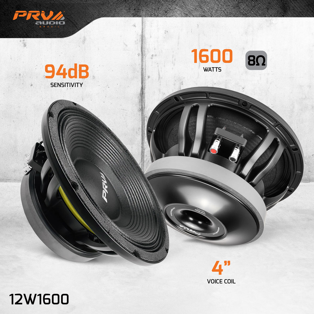 12W1600 | 12" WOOFER LOUDSPEAKER PRV