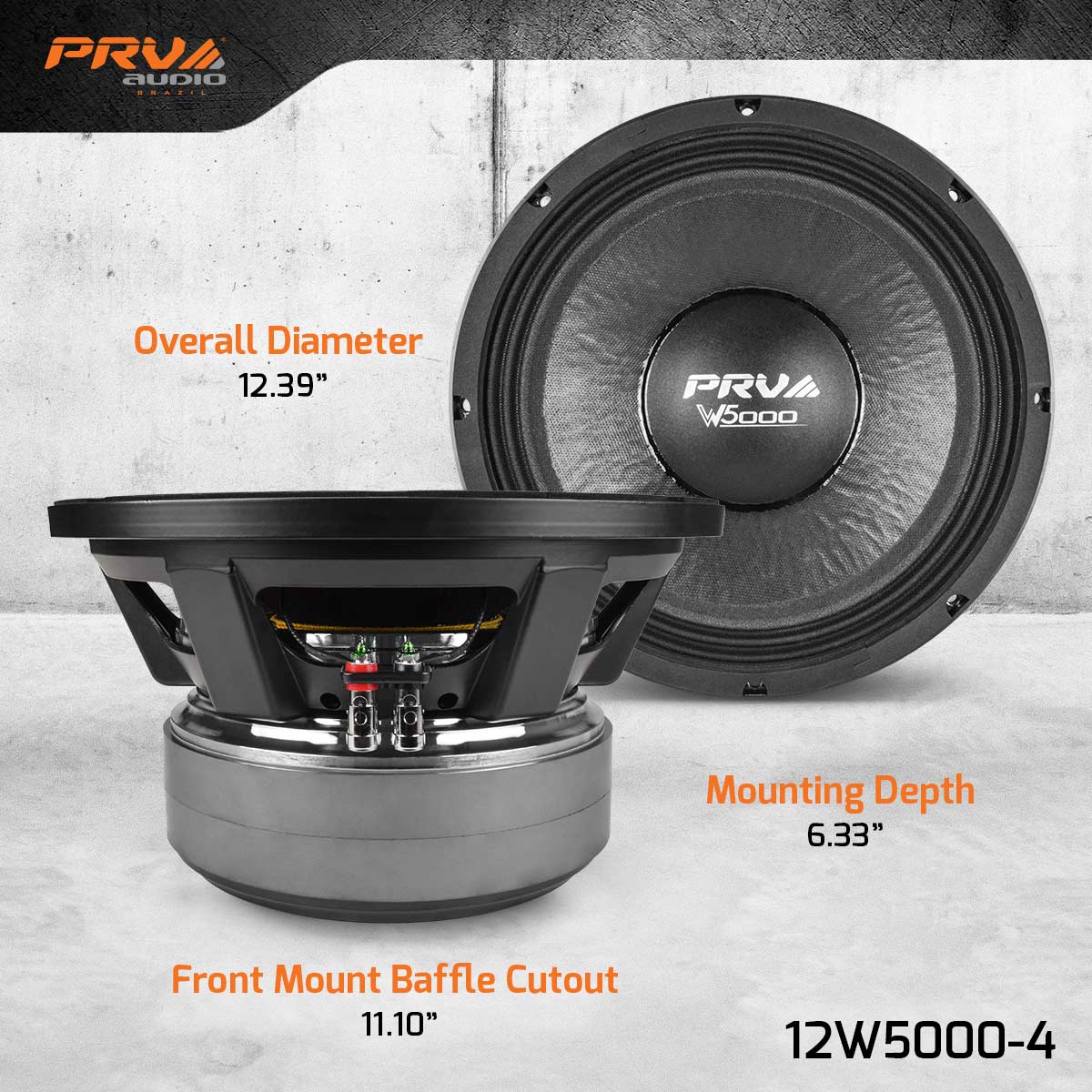 PRV 12W5000-4 Woofer PRV Audio