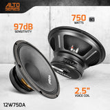 PRV Audio 12W750A 12-inch Pro Audio Woofer 8 Ohm 750 Watts