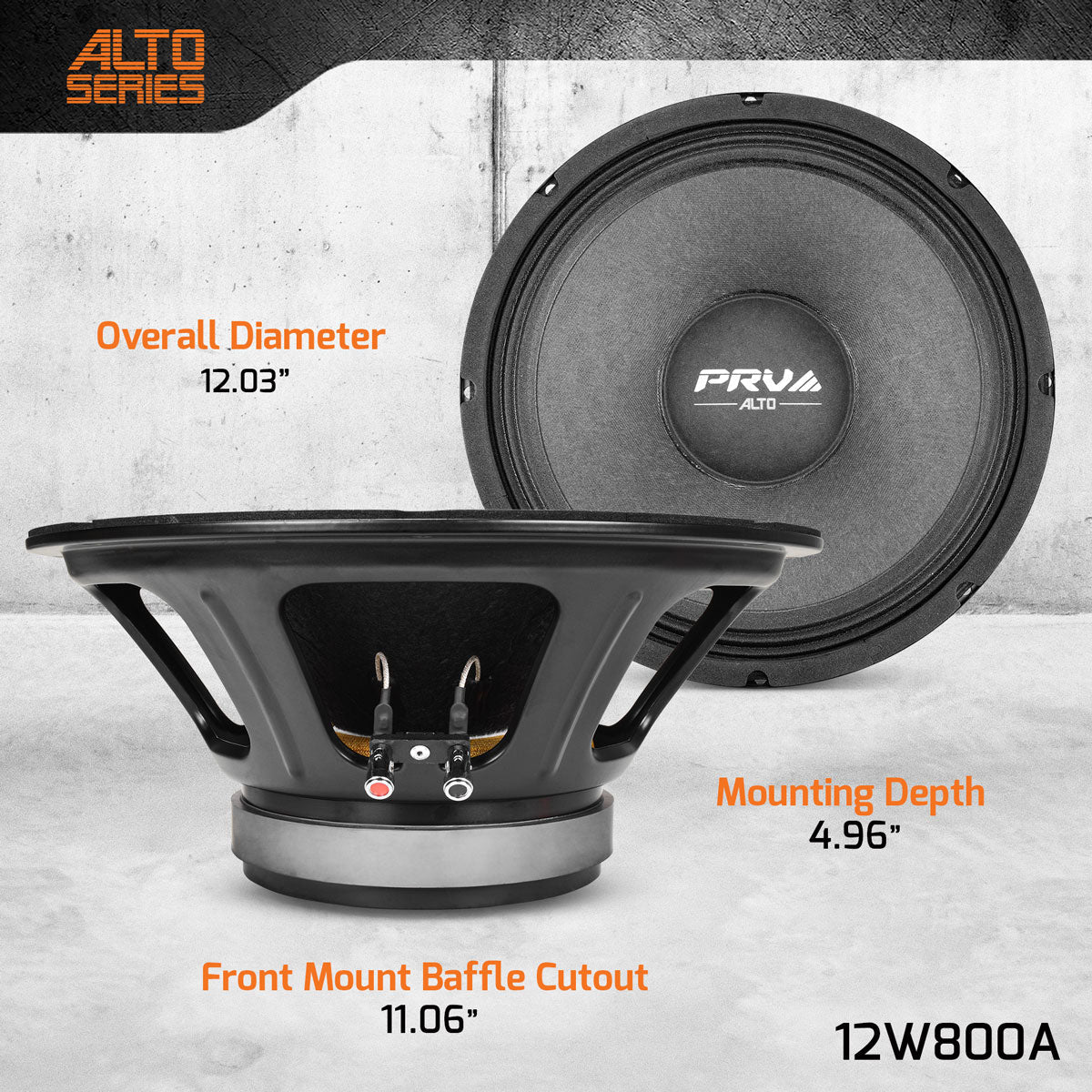 PRV 12W800A Woofer PRV Audio