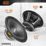 PRV Audio 12W800A 12-inch Pro Audio Woofer 800 Watts