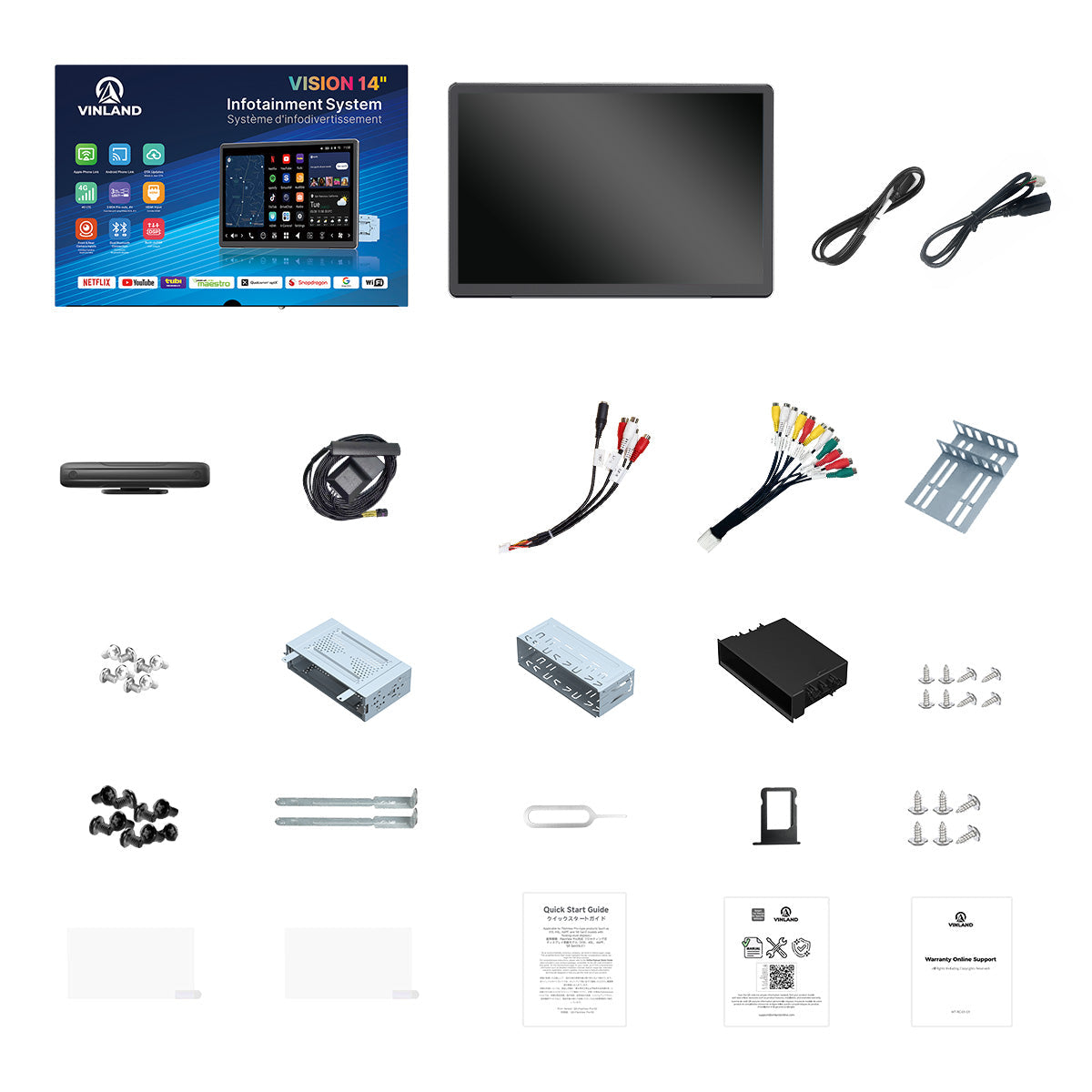 VISION 14” Single DIN Android Car Universal Radio