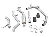 AWE Tuning 0FG Dual Rear Exit Exhaust with BashGuard and Diamond Black Tips | 2021+ Ford Bronco