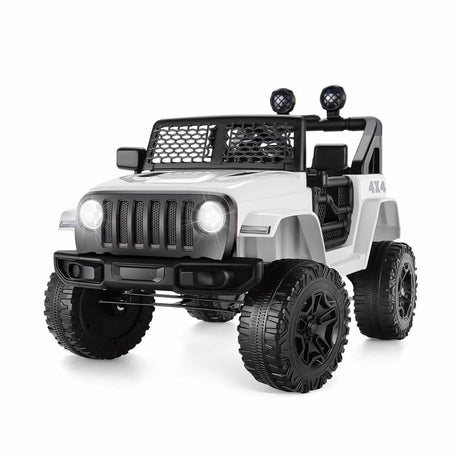12V 2-Seater Electric Ride-On Car with LED Lights, MP3 Player, and Remote Control for Kids