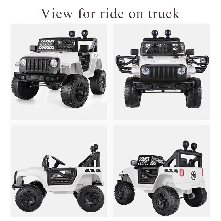 12V 2-Seater Electric Ride-On Car with LED Lights, MP3 Player, and Remote Control for Kids