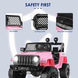 Electric Ride-On Car/Truck for Kids with MP3 Music and Remote Control - 12V with Lights - 76 Fun Features!