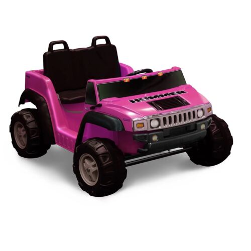 12V 2-Seater Pink Ride-on Hummer H2 for Kids