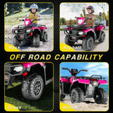 Electric Ride-On ATV Jeep Truck for Kids with LED Lights and Music