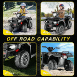 Electric Ride-On ATV Jeep Truck for Kids with LED Lights and Music