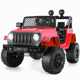 Electric Ride-On ATV Jeep Truck for Kids with LED Lights and Music
