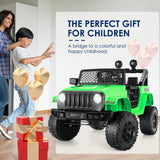 Electric Ride-On ATV Jeep Truck for Kids with LED Lights and Music