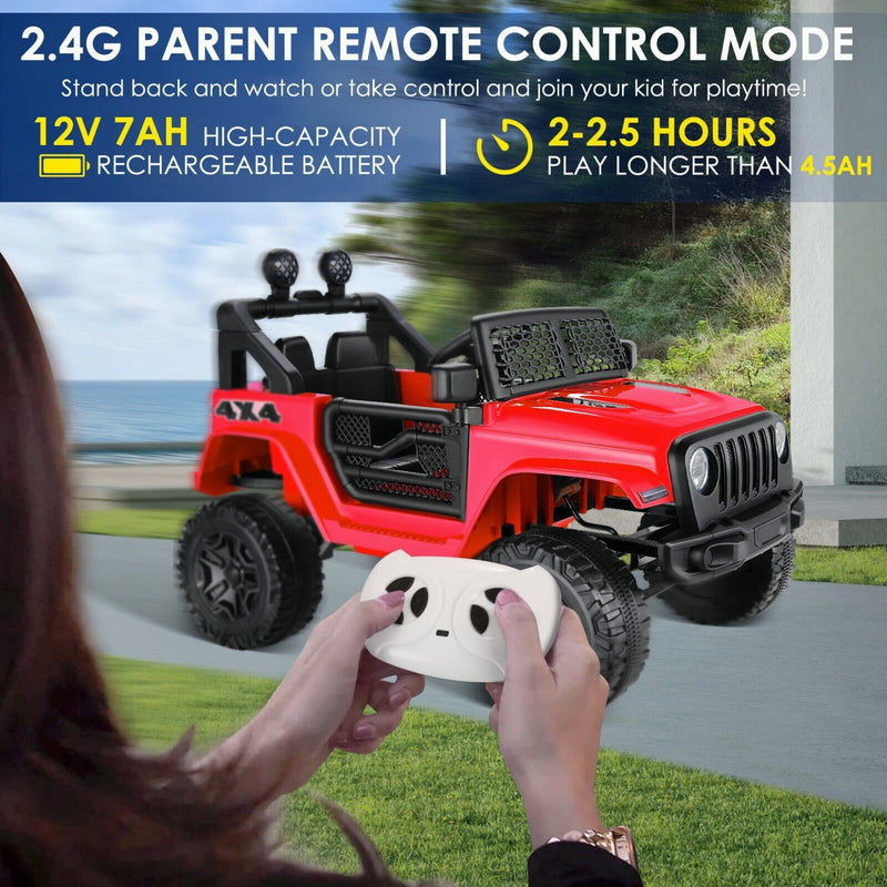 Electric Ride-On ATV Jeep Truck for Kids with MP3 Player - 12V/24V 4-Wheeler Car Toy for Toddlers