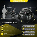 Electric Ride-On ATV Jeep Truck for Kids with MP3 Player - 12V/24V 4-Wheeler Car Toy for Toddlers