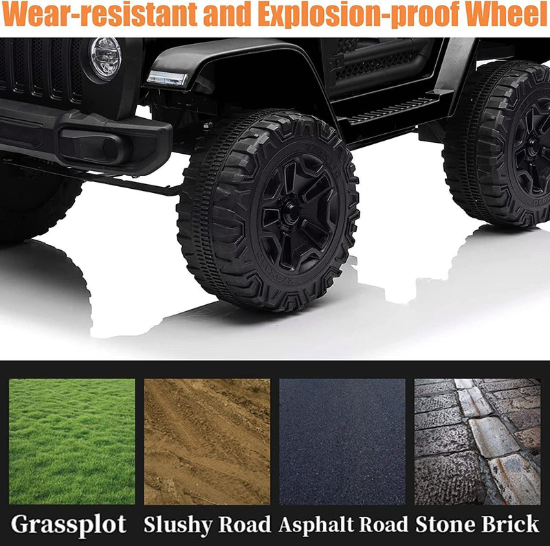 12V/24V Electric Jeep Truck ATV Ride-On Toy with Parental Remote Control for Kids