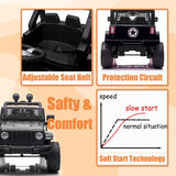 12V/24V Electric Jeep Truck ATV Ride-On Toy with Parental Remote Control for Kids