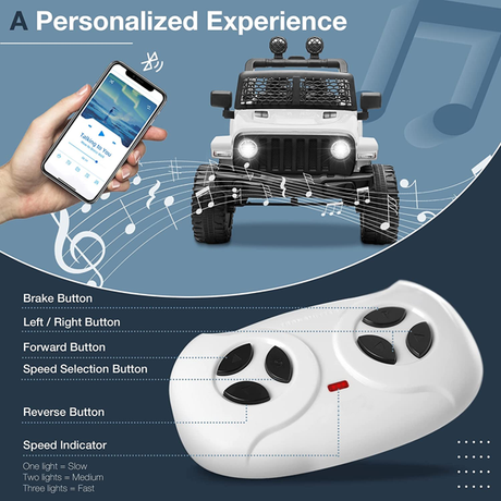 2-Seater Electric Ride-On Truck for Kids with Parental Remote Control - 12V