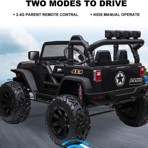 12V/24V Jeep Electric Ride On Car with Music, LED Lights, and Remote Control