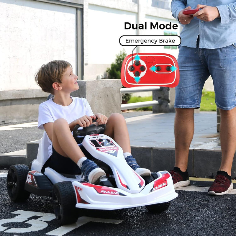 12V 2WD Electric Go Kart for Kids with Remote Control and Safety Belt