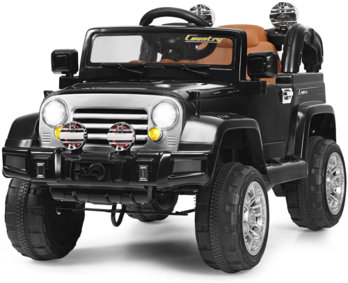 12V 2WD Ride-On Jeep Car with Manual and Remote Control Options