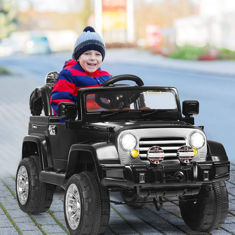 12V 2WD Ride-On Jeep Car with Manual and Remote Control Options
