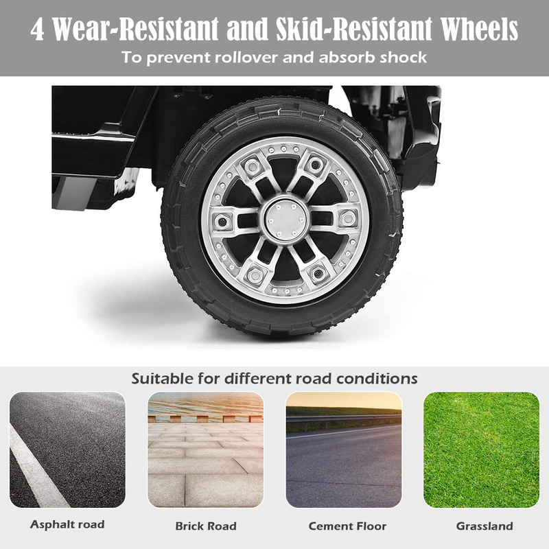 12V 2WD Ride-On Jeep Car with Manual and Remote Control Options