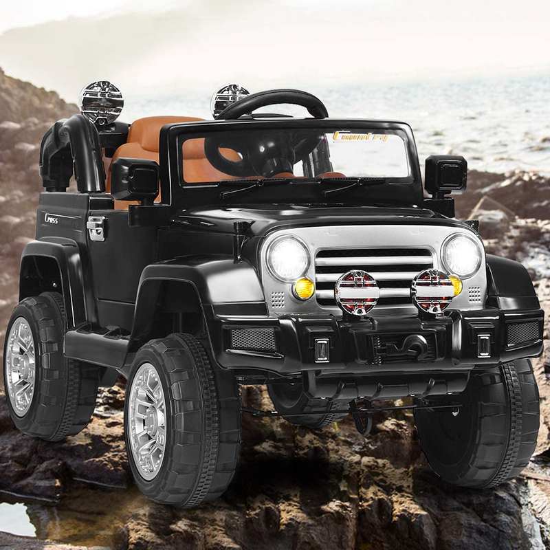 12V 2WD Ride-On Jeep Car with Manual and Remote Control Options