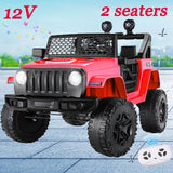 Electric Kids Ride On Car Power Wheels Jeep 2 Seater with 12V 7Ah Battery for Safe and Fun Playtime