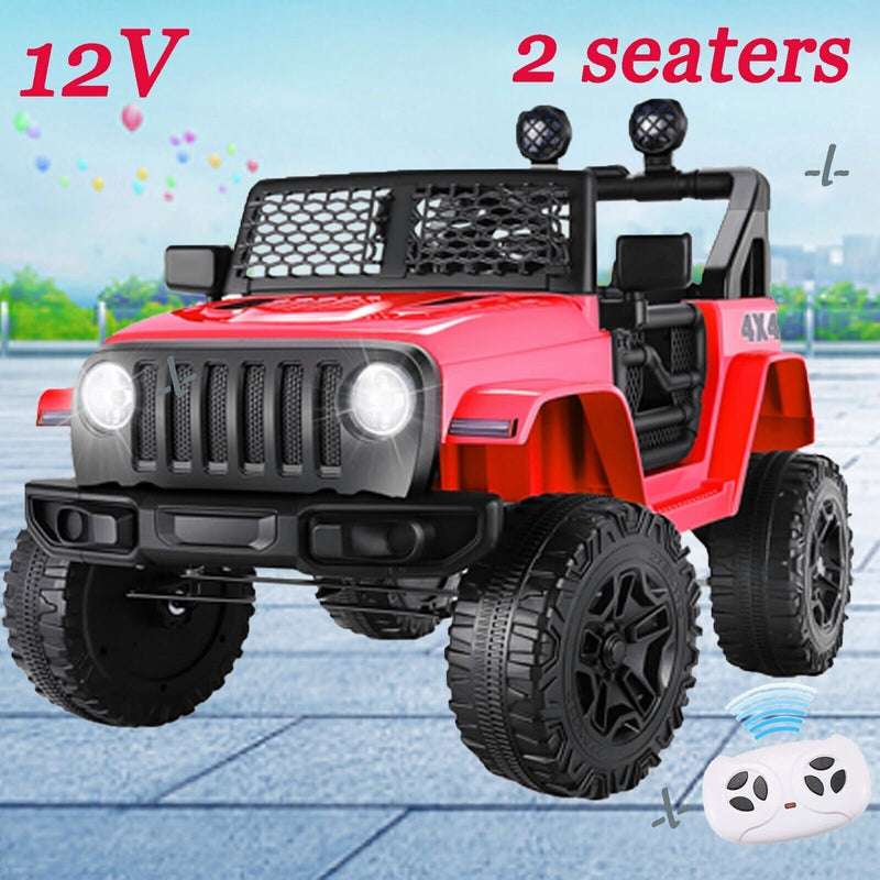 12V 7Ah Electric Kids Ride On Car Power Wheels Jeep - 2 Seater