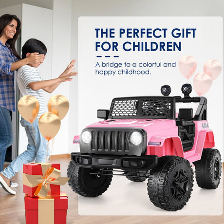 12V 7Ah Electric Kids Ride On Car Power Wheels Jeep - 2 Seater, Safe and Reliable