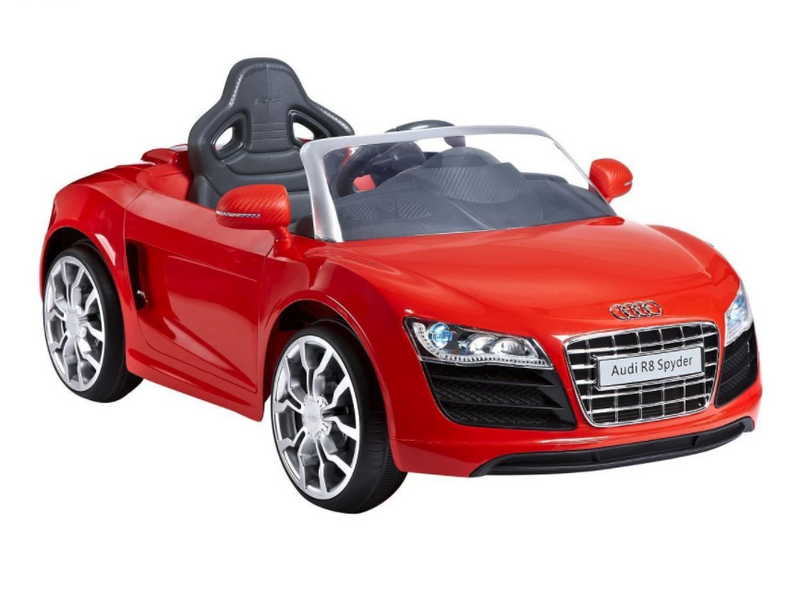 12V AUDI R8 Spyder Battery Powered SUV Ride On Car in Red and White