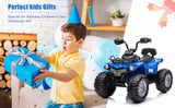 12V Battery Powered Electric ATV Quad for Kids - 4-Wheel Ride On Toy with 2 Speed Options
