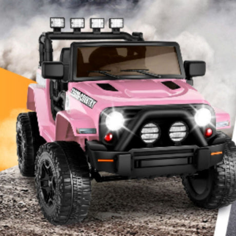 Electric Ride-On Car for Kids with LED Lights, Music, and Remote Control - 3 Speed Options
