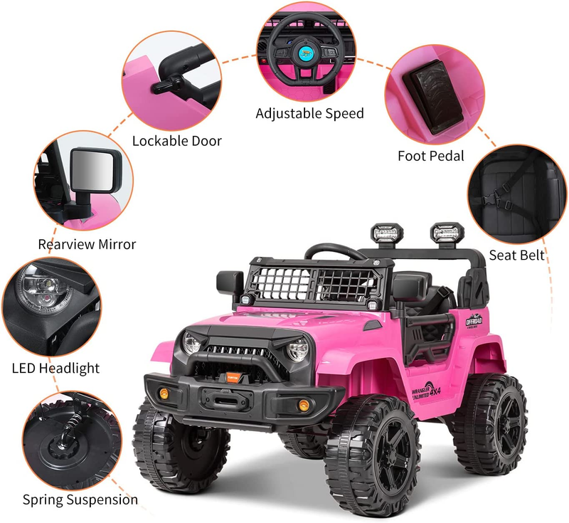 12V Battery Powered Electric Ride-On Truck with Remote Control