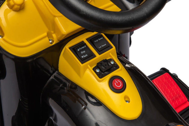 12V Battery Powered Excavator for Kids - Realistic Construction Vehicle Toy