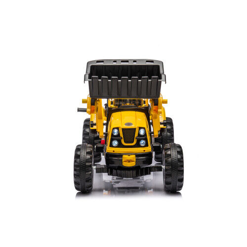 12V Battery-Powered Front Loader Construction Vehicle for Kids with Horn Sound
