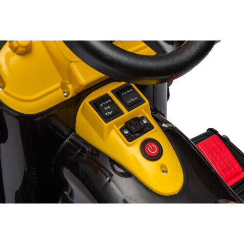 12V Battery-Powered Front Loader Construction Vehicle for Kids with Horn Sound